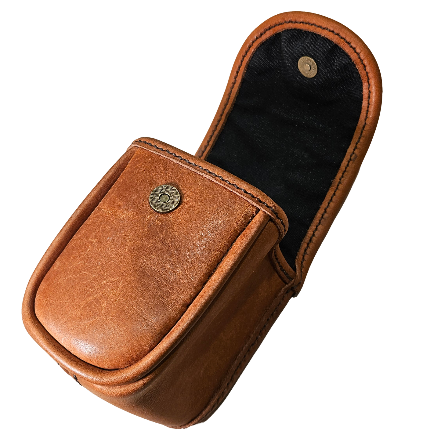 Leather Trading Card Commander Case - Whiskey