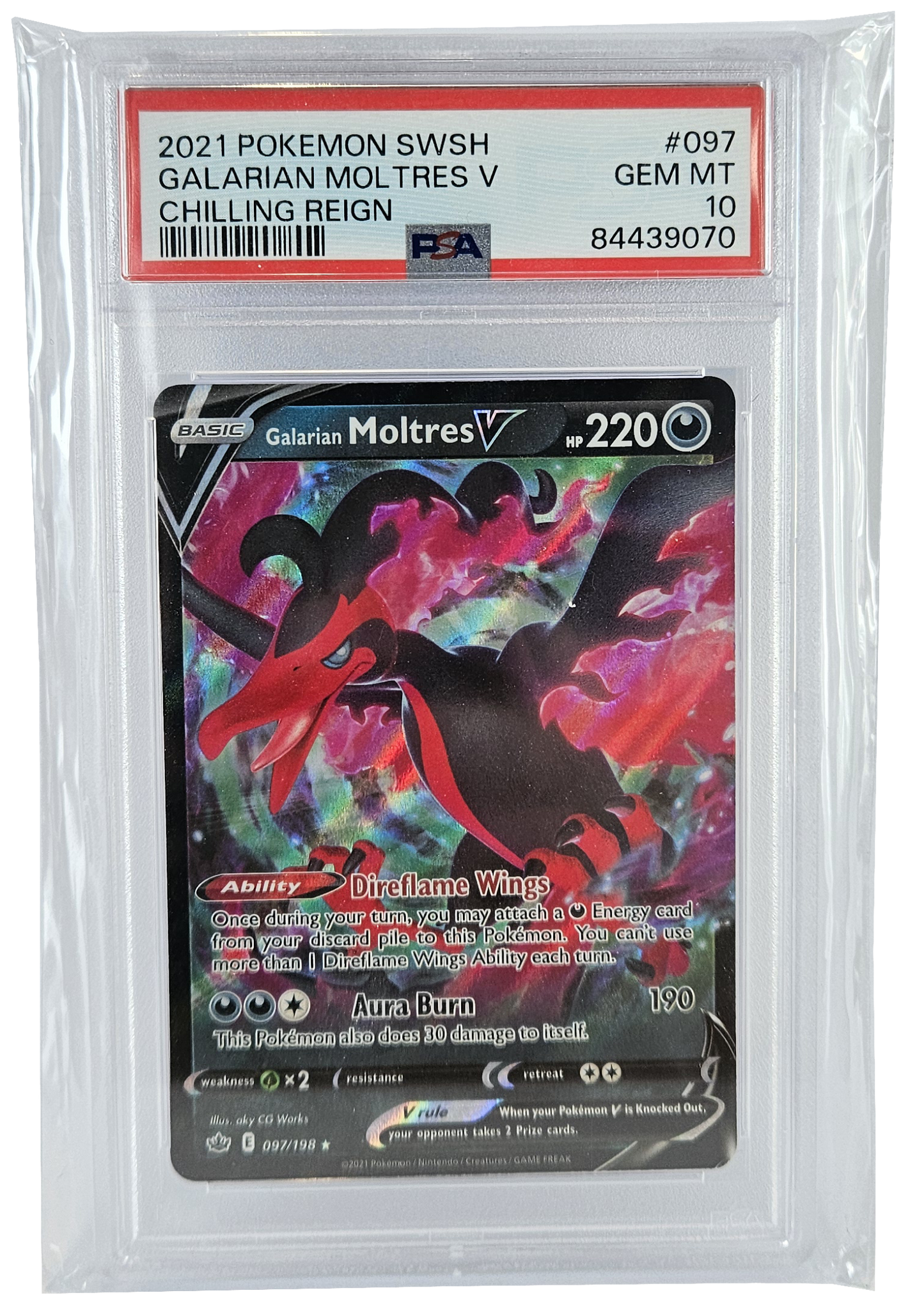 Galarian Moltres V PSA 10 #97