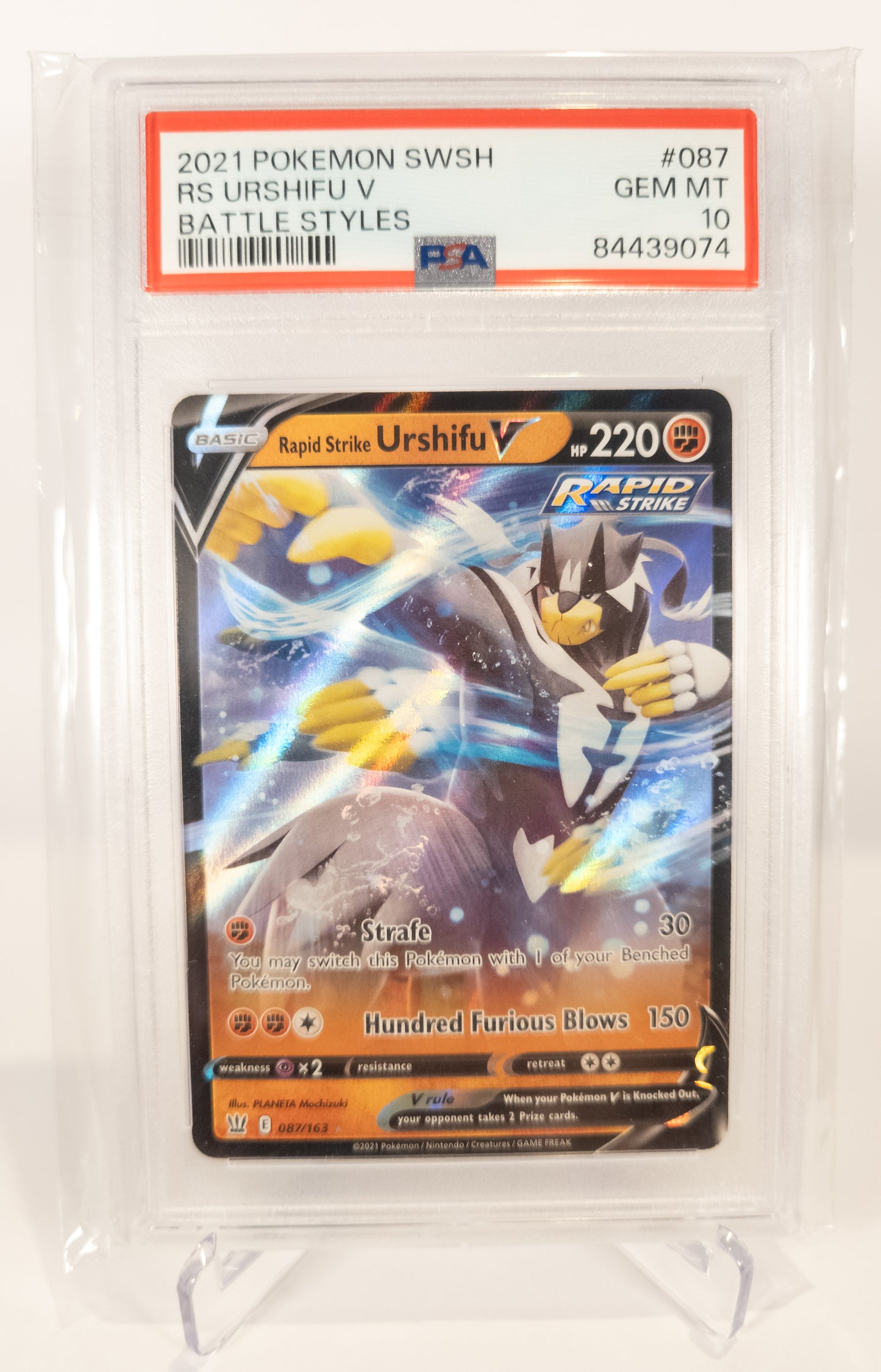 Rapid Strike Urshifu V #87 - PSA 10 - 84439074