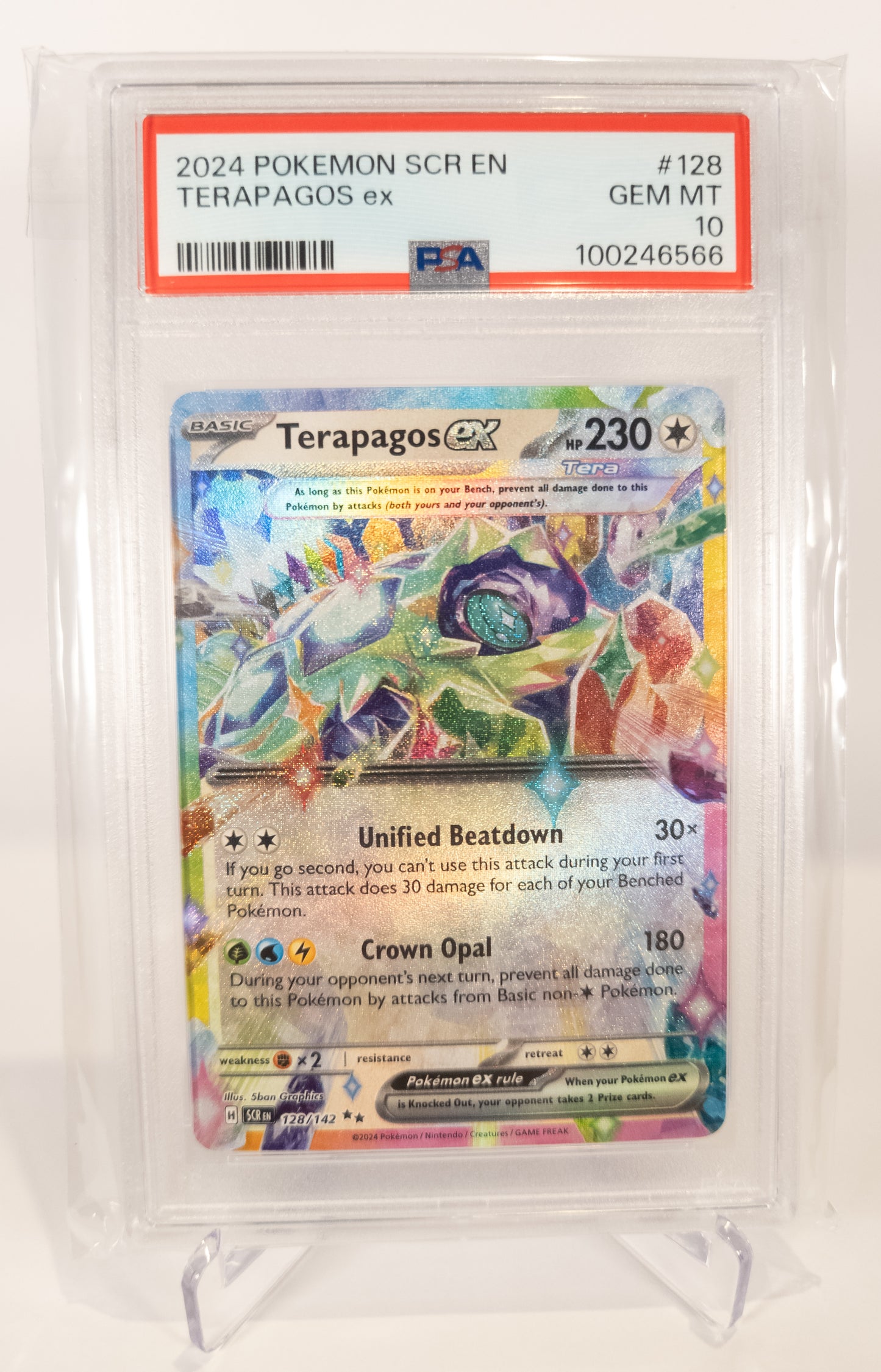 Terapagos EX #128 - PSA 10 - 100246566