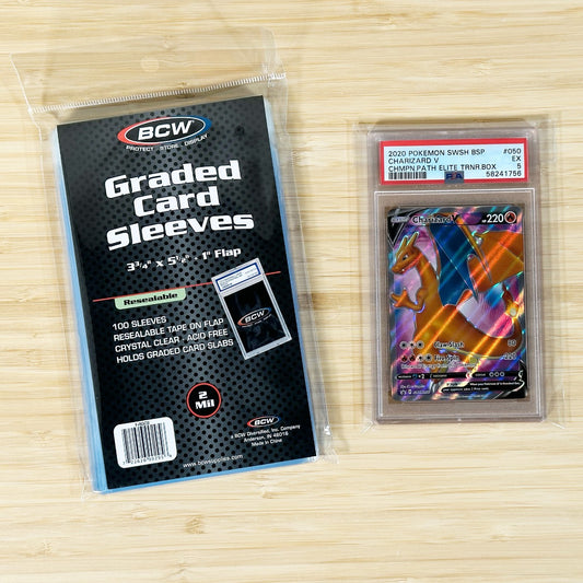 BCW Resealable Graded Card Sleeves - 100 Sleeves