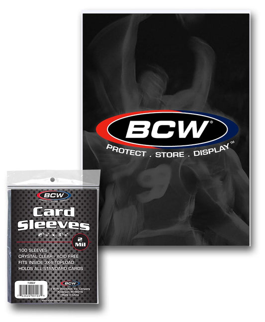 BCW Standard Card Sleeves - 100 Sleeves