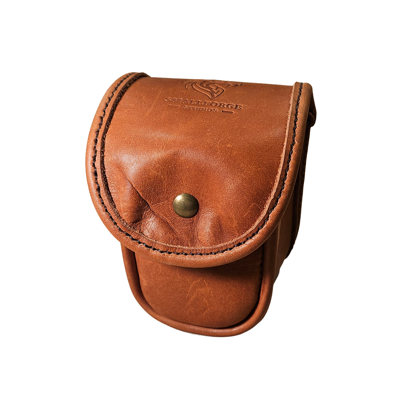 Leather Trading Card Commander Case - Whiskey