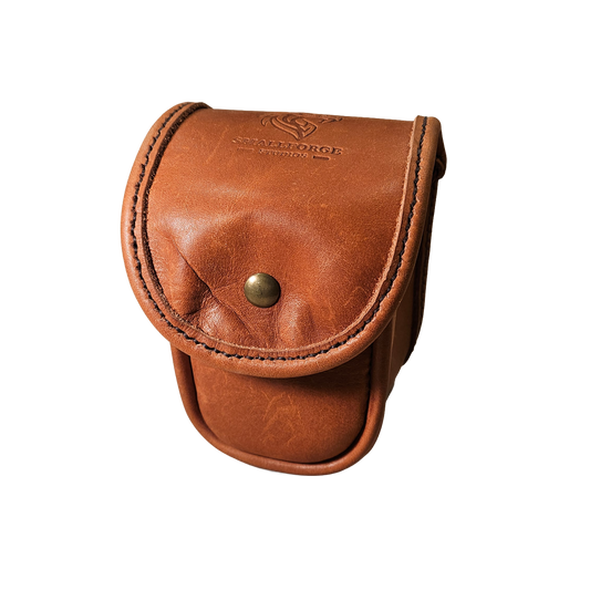 Leather Trading Card Commander Case - Whiskey