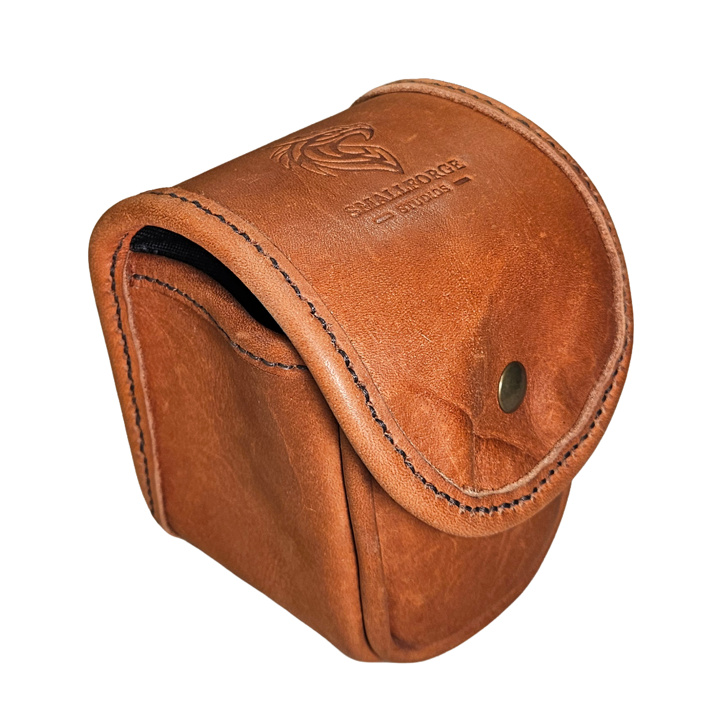 Leather Trading Card Commander Case - Whiskey