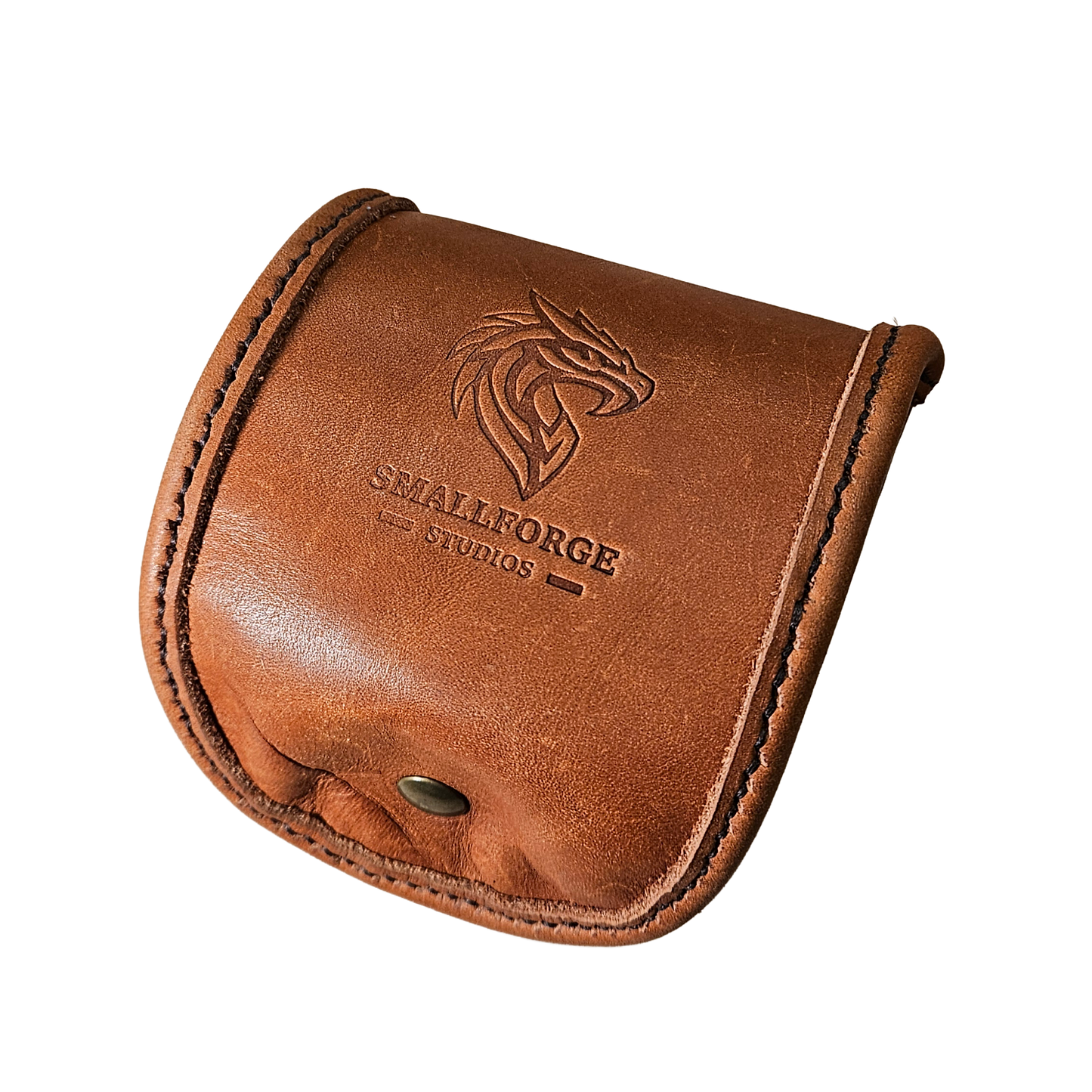 Leather Trading Card Commander Case - Whiskey