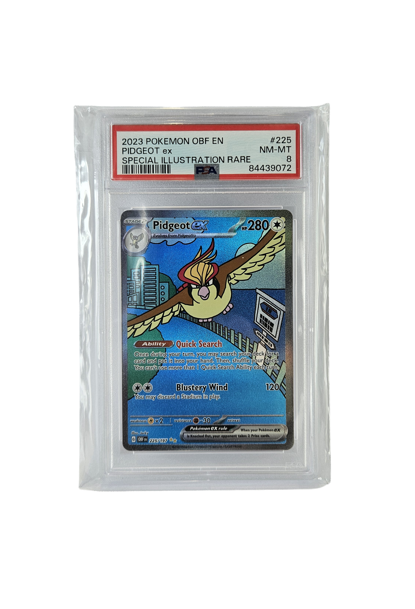 Pidgeot EX #225 - PSA 8 - 84439072