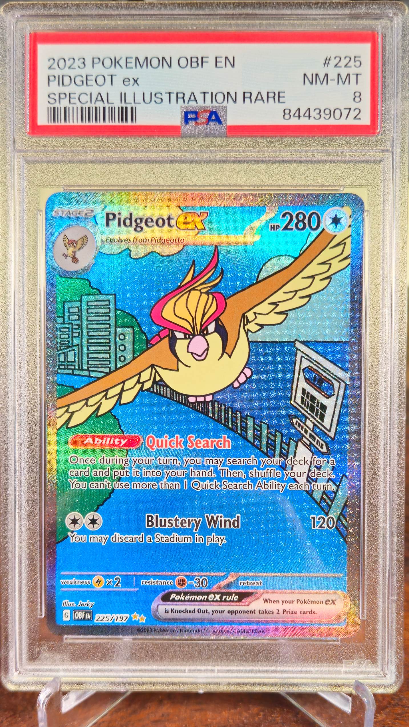 Pidgeot EX #225 - PSA 8 - 84439072