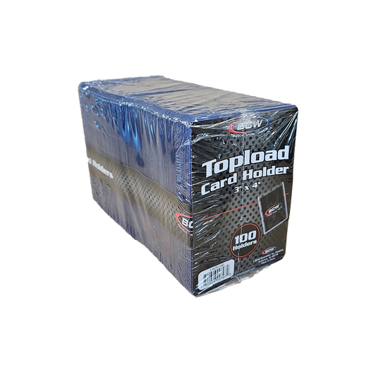 BCW 3x4 Toploader Card Holder - Standard - 100 TopLoaders